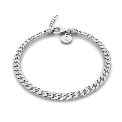 925 Sterling Silver Curb Chain Bracelet | 7.5-INCH Adjustable Bracelet for Women & Men